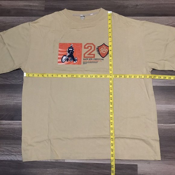 Y2K Snoop Doggy Dog Clothing Worldwide Engineering Tan T-Shirt Sz 2XL - Picture 3 of 10